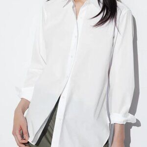 Uniqlo Rayon Long Sleeve Blouse